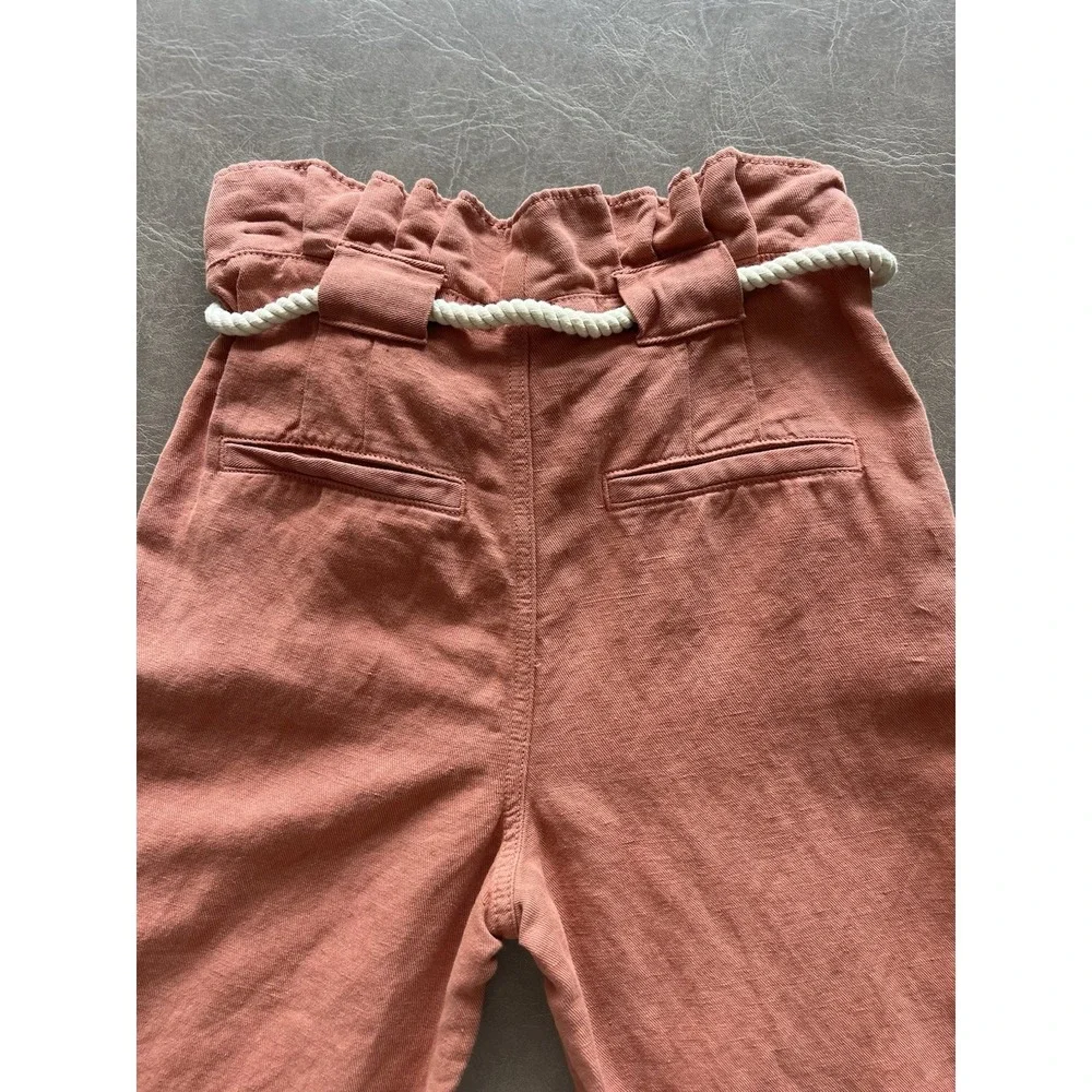 Veronica Beard Pants Size 2‎ With Robe Belt Coral Color